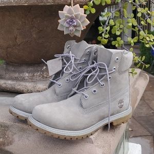 Grey Timberland Boots